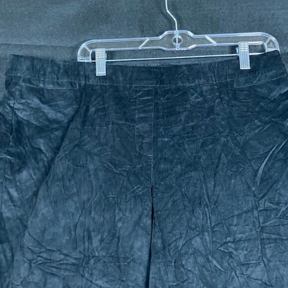 J Jill Womens Pants Black Pull On High Rise Velour Ankle Stretch 18 Petite - Picture 2 of 11